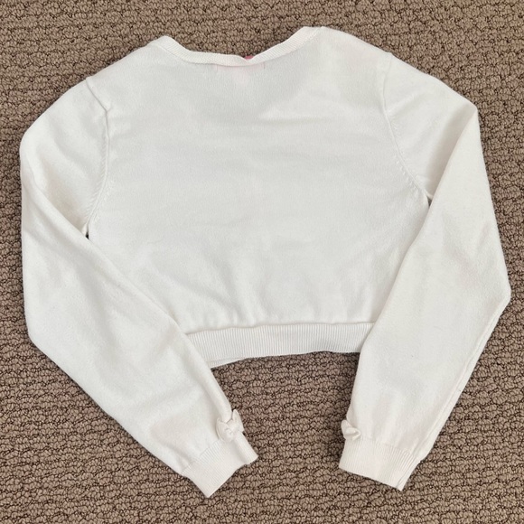 Lilly Pulitzer White Cardigan Large Size 8-10 - Picture 3 of 6